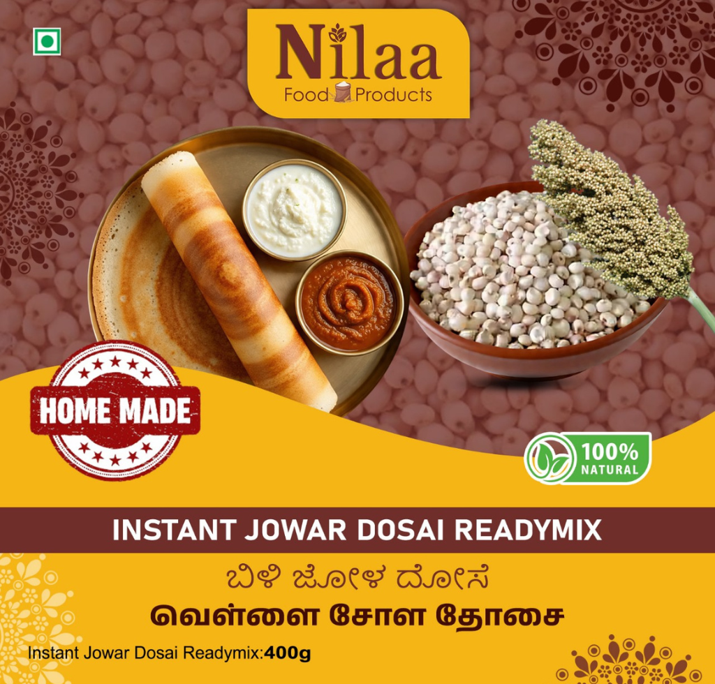 Instant Jowar(Cholam) Dosai Ready Mix